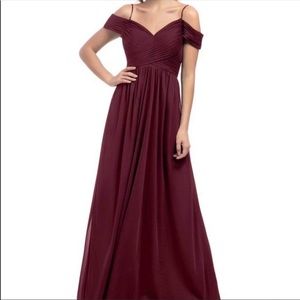 Azazie Cabernet Burgandy Strappy Bridesmaid Dress